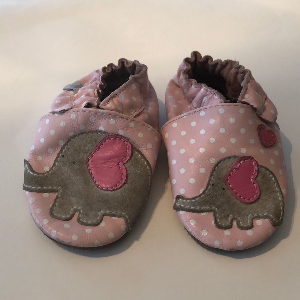 ROBEEZ leather slip-on baby shoes
